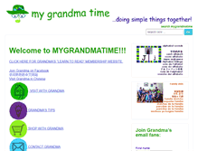 Tablet Screenshot of mygrandmatime.com